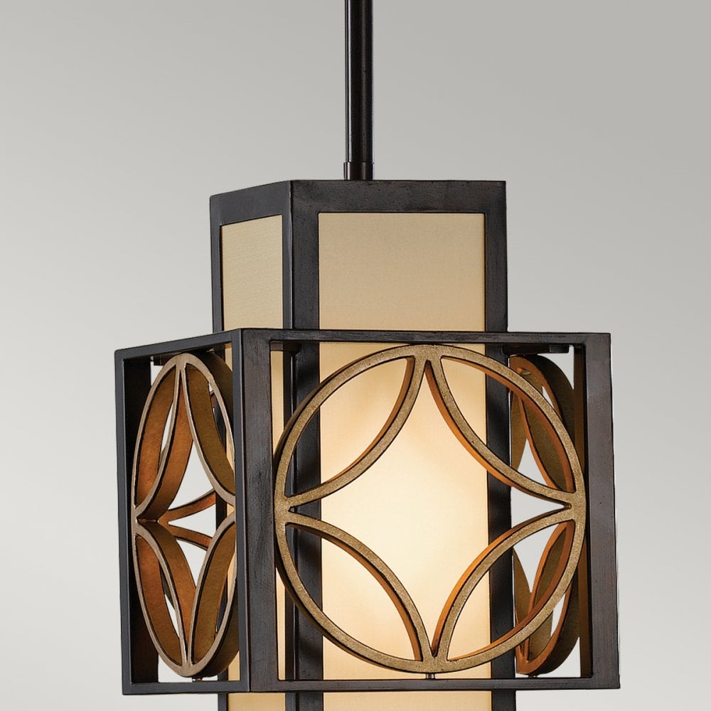 Remy Stylish 1 Light Mini Ceiling Pendant In Heritage Bronze Finish FE-REMY-P-C