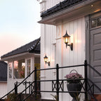 Valencia Exterior Wall Lantern In Black Finish IP54