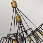 Fulton 13 Light Large Foyer Chandelier In Bronze Finish HK-FULTON-13P