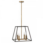 Fulton 4 Light Chandelier Pendant In Bronze Finish HK-FULTON-4P