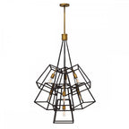 Fulton 7 Light Pendant Fitting In Bronze Finish HK-FULTON-7P