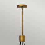 Fulton 7 Light Pendant Fitting In Bronze Finish HK-FULTON-7P