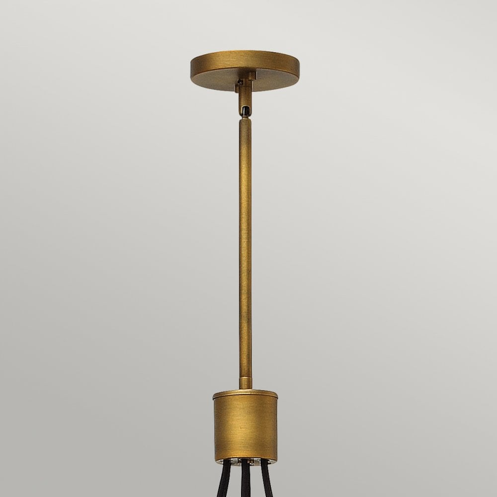 Fulton 7 Light Pendant Fitting In Bronze Finish HK-FULTON-7P