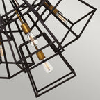 Fulton 7 Light Pendant Fitting In Bronze Finish HK-FULTON-7P