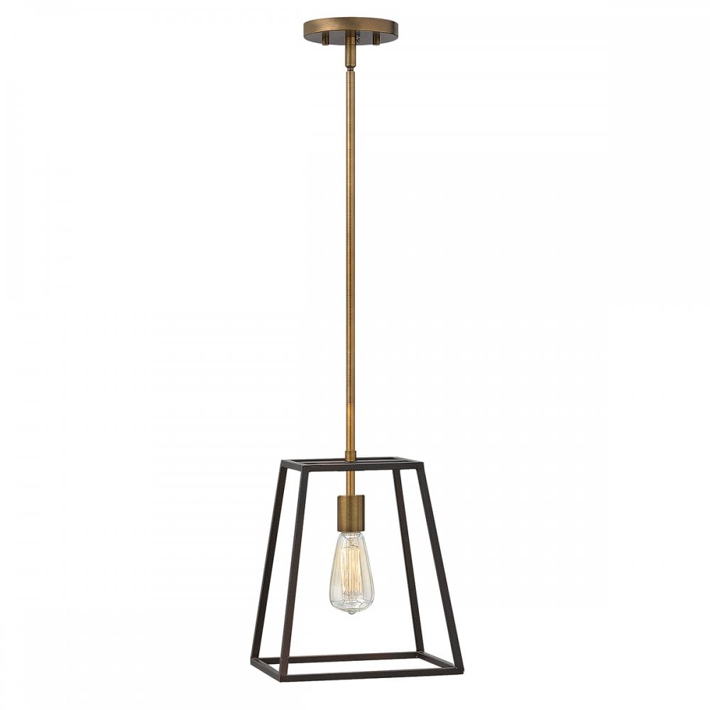 Fulton Ceiling Pendant Light In Bronze Finish HK-FULTON-P