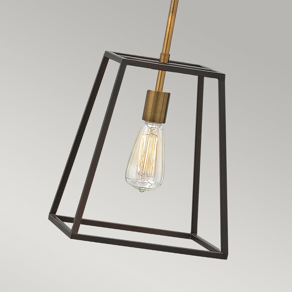 Fulton Ceiling Pendant Light In Bronze Finish HK-FULTON-P