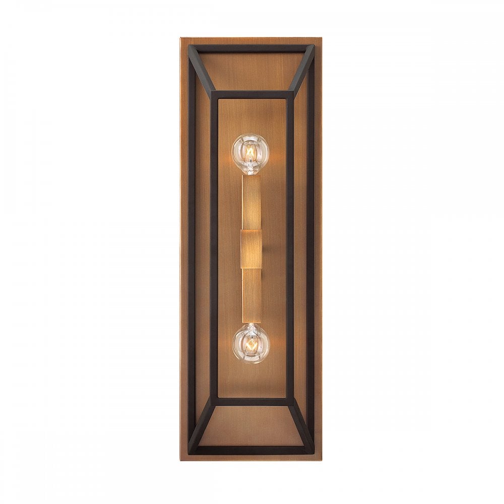 Fulton 2 Light Wall Fitting In Bronze Finish HK-FULTON2