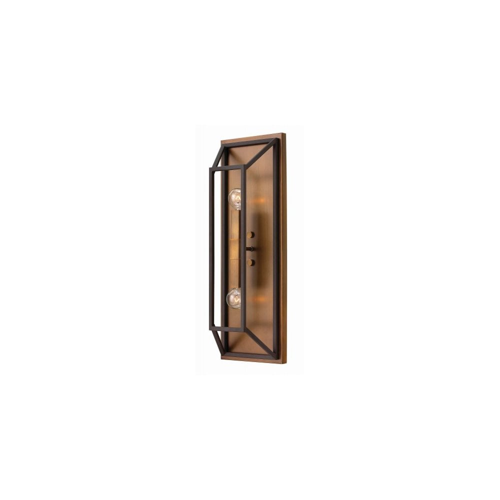 Fulton 2 Light Wall Fitting In Bronze Finish HK-FULTON2