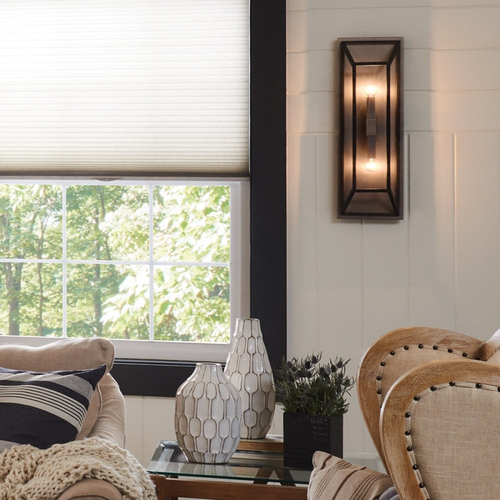 Fulton 2 Light Wall Fitting In Bronze Finish HK-FULTON2