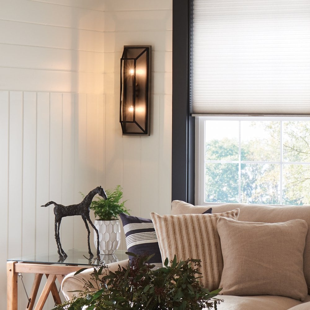 Fulton 2 Light Wall Fitting In Bronze Finish HK-FULTON2