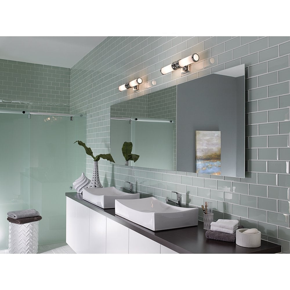 Payne 2 Light Polished Chrome Bathroom Wall Light FE-PAYNE2-BATH