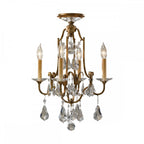 Valentina Classic 4 Light Ceiling Chandelier In Oxidised Bronze Finish FE-VALENTINA4
