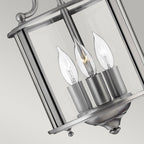 Gentry 3 Light Small Ceiling Lantern in Pewter Finish HK-GENTRY-P-S-PW