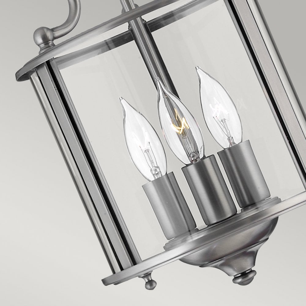 Gentry 3 Light Small Ceiling Lantern in Pewter Finish HK-GENTRY-P-S-PW