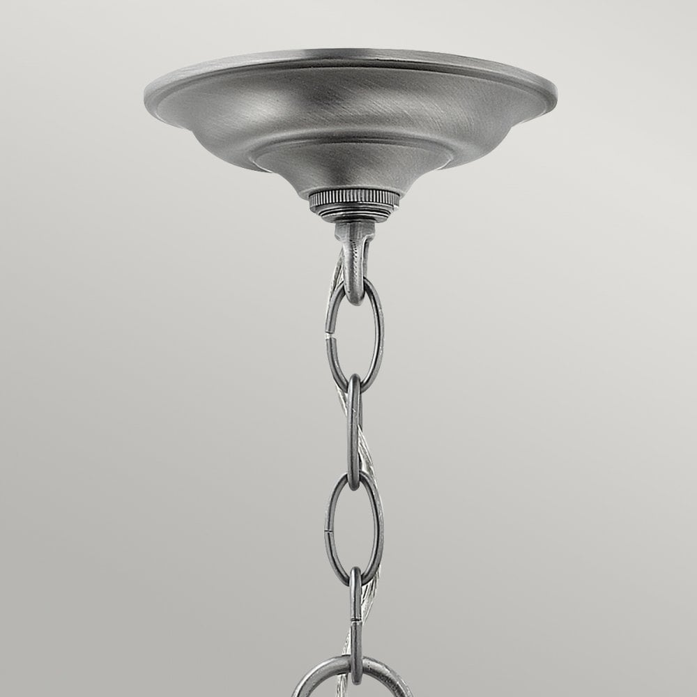 Gentry 4 Light Medium Ceiling Lantern in Pewter Finish HK-GENTRY-P-M-PW