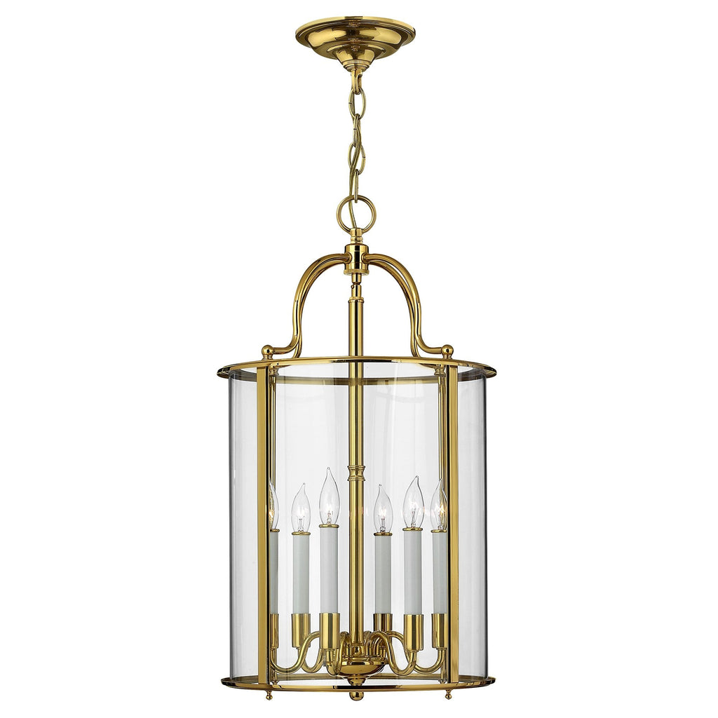 Gentry Large Ceiling Pendant Light in Polished Brass Finish HK-GENTRY-P-L-PB