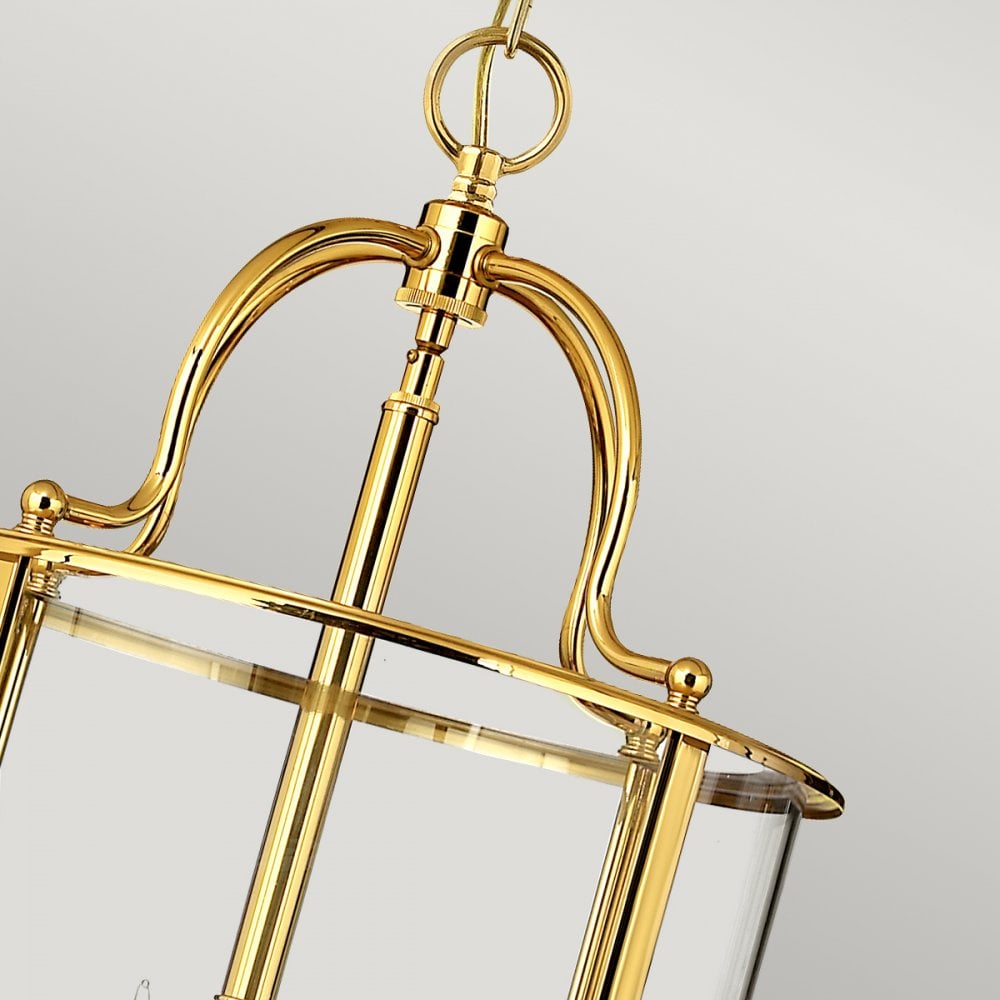 Gentry Large Ceiling Pendant Light in Polished Brass Finish HK-GENTRY-P-L-PB