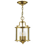 Gentry 3 Light Ceiling Pendant Light in Polished Brass Finish HK-GENTRY-P-S-PB