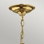 Gentry 3 Light Ceiling Pendant Light in Polished Brass Finish HK-GENTRY-P-S-PB