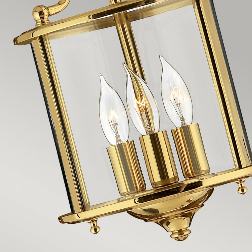 Gentry 3 Light Ceiling Pendant Light in Polished Brass Finish HK-GENTRY-P-S-PB