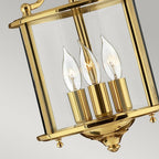 Gentry 3 Light Ceiling Pendant Light in Polished Brass Finish HK-GENTRY-P-S-PB