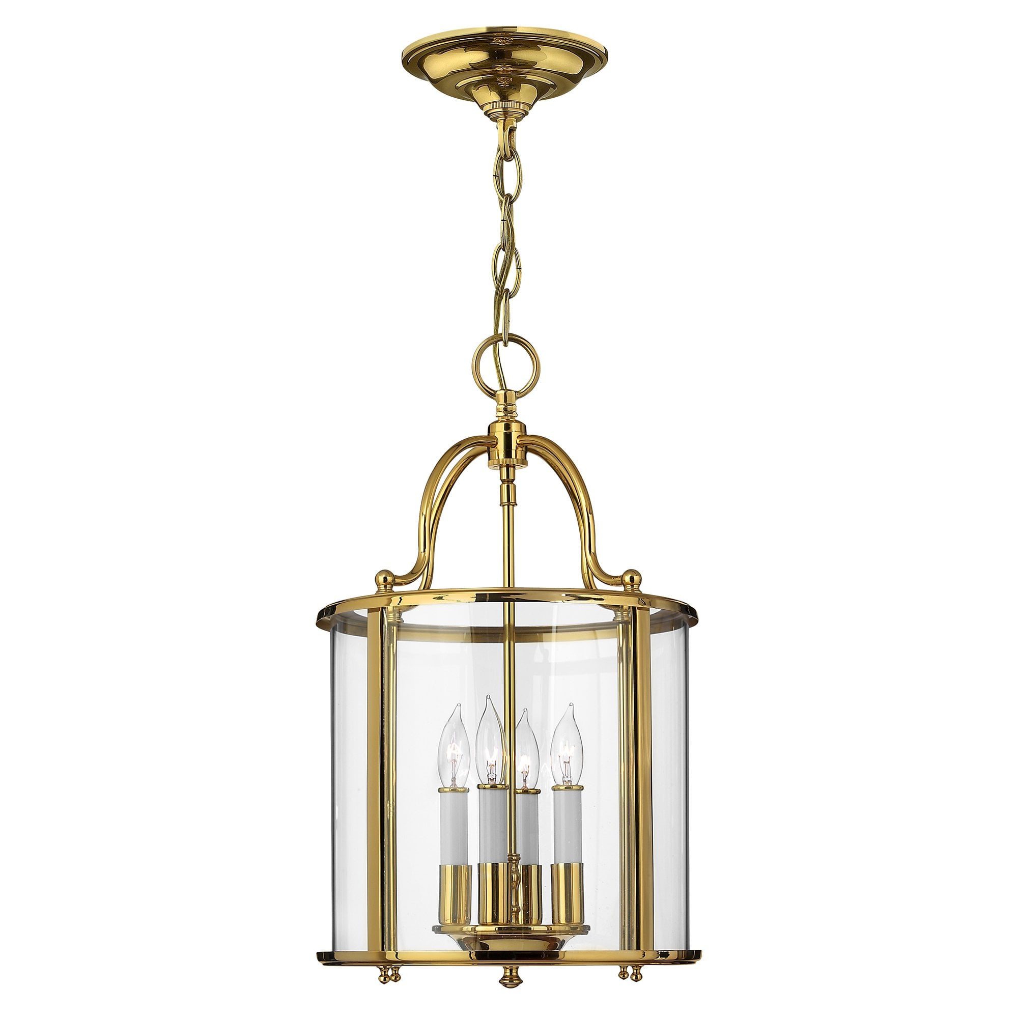 Gentry 4 Light Medium Ceiling Pendant Light in Polished Brass HK-GENTRY-P-M-PB
