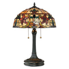 Kami Tiffany Bronze 2 Light Table Lamp QZ-KAMI-TL