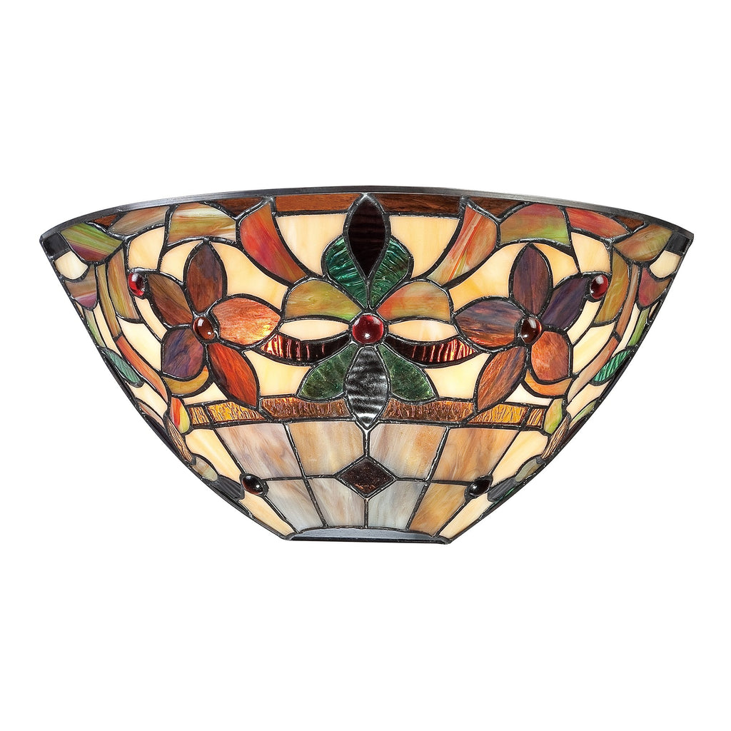 Kami Tiffany Bronze Wall Uplighter QZ-KAMI-WU