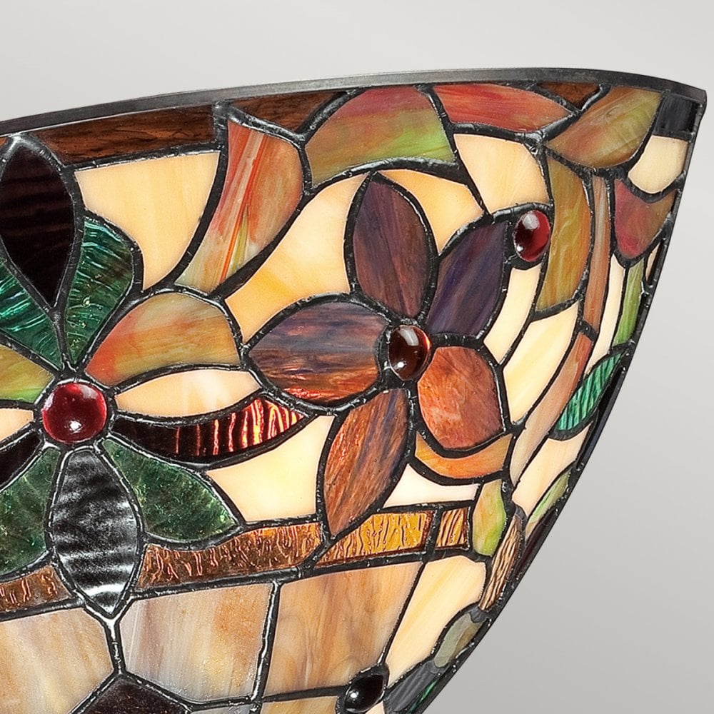 Kami Tiffany Bronze Wall Uplighter QZ-KAMI-WU