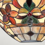 Kami Tiffany Bronze Wall Uplighter QZ-KAMI-WU