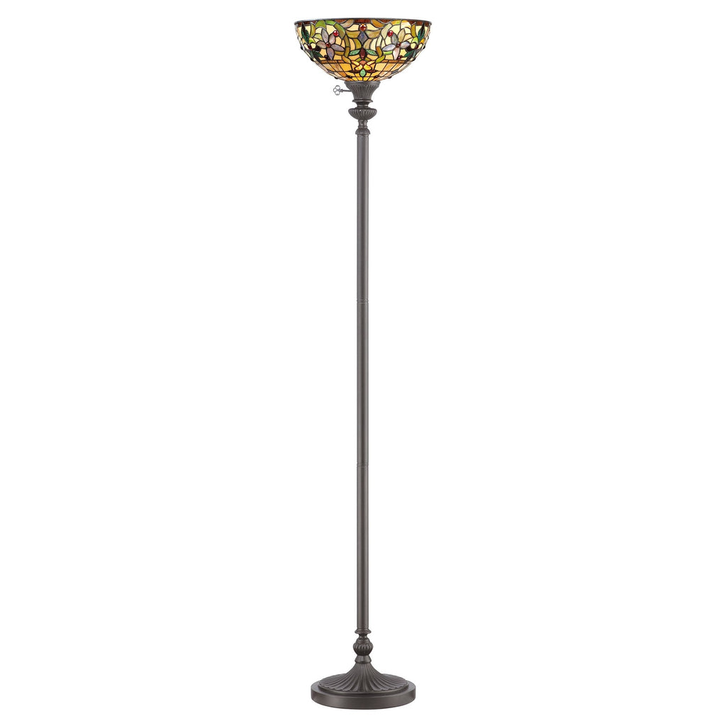 Kami Tiffany Bronze Uplighter Floor Lamp QZ-KAMI-UL