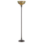 Kami Tiffany Bronze Uplighter Floor Lamp QZ-KAMI-UL
