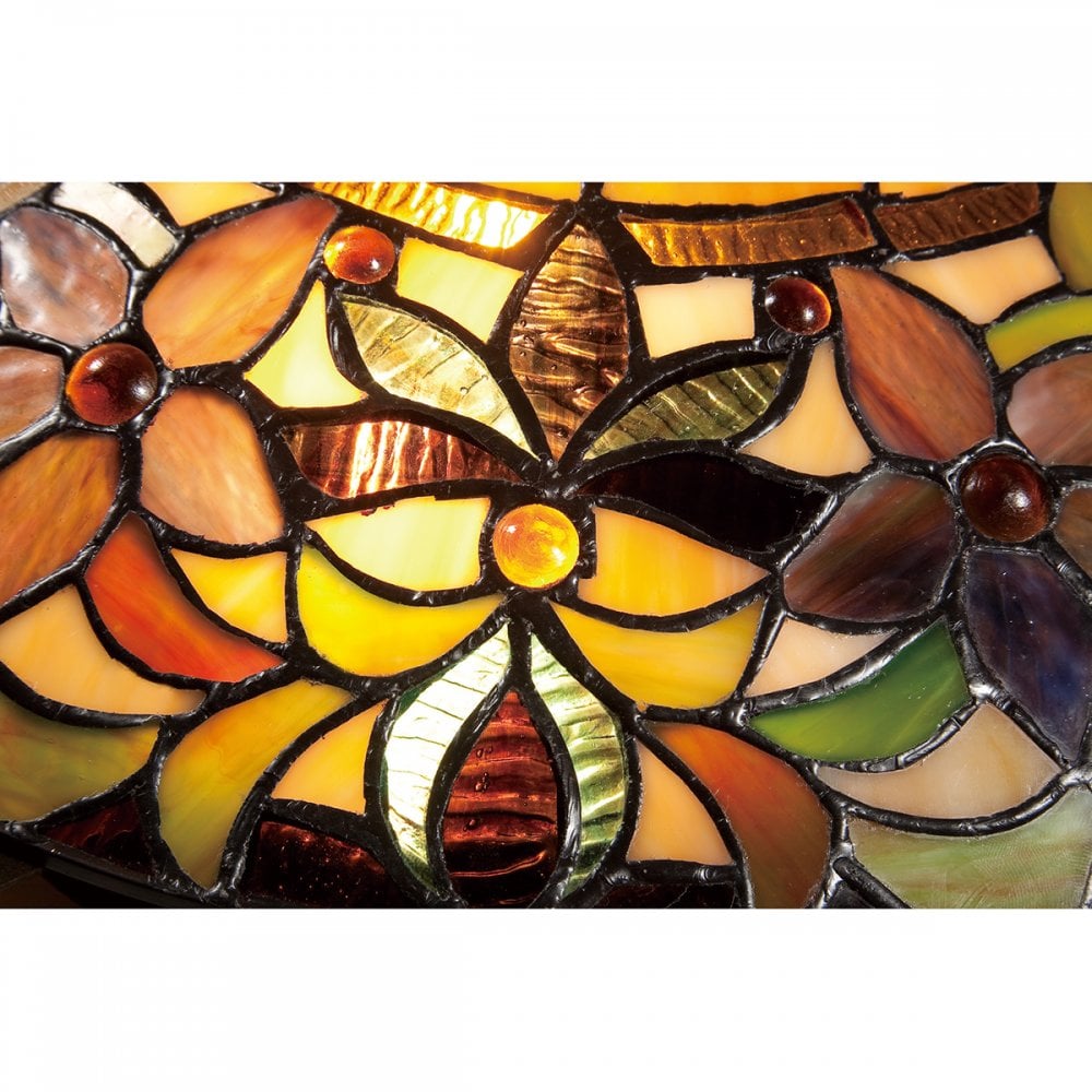 Kami Tiffany Flush Mount Ceiling Pendant QZ-KAMI-F