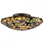 Kami Tiffany Flush Mount Ceiling Pendant QZ-KAMI-F