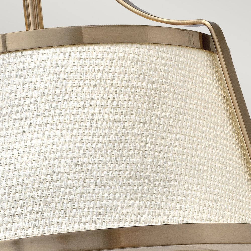 Charlotte 3 Light Brushed Caramel Semi Flush Light HK-CHARLOTTE-SF-BC