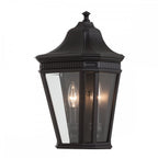 Cotswold Lane Outdoor Half Wall Lantern In Black Finish FE-COTSLN7 BK