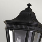 Cotswold Lane Outdoor Half Wall Lantern In Black Finish FE-COTSLN7 BK