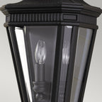 Cotswold Lane Outdoor Half Wall Lantern In Black Finish FE-COTSLN7 BK