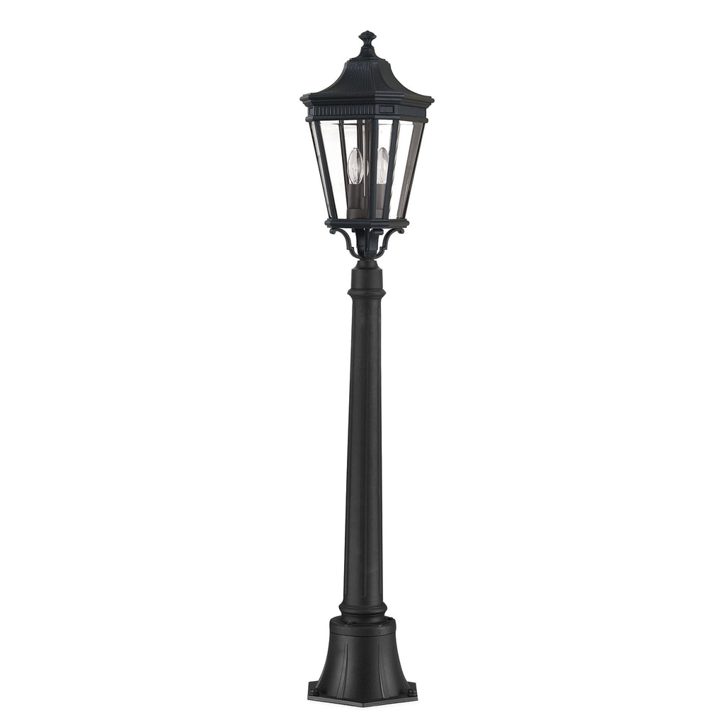 Cotswold Lane Outdoor Medium Pillar Light In Black Finish FE-COTSLN4-M BK