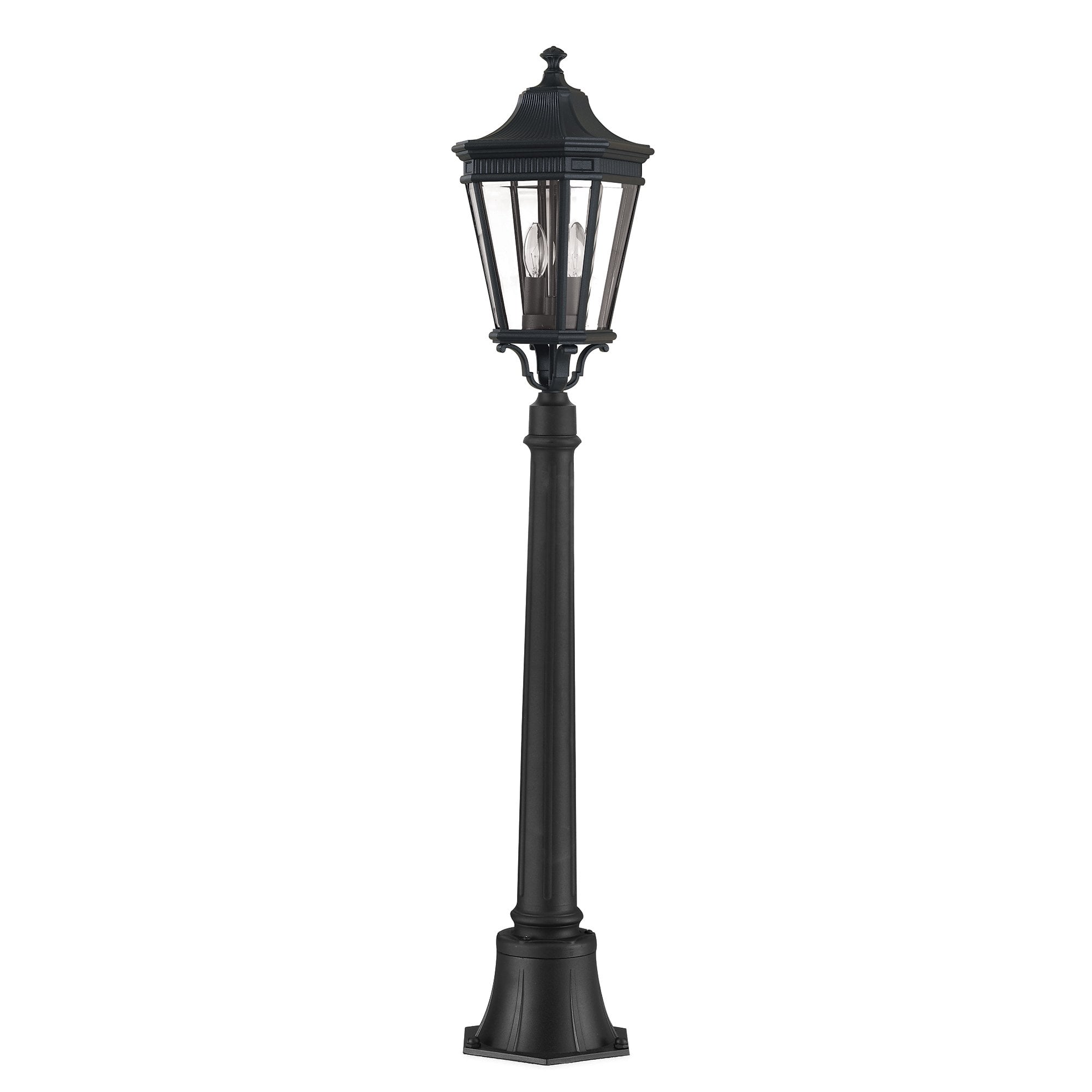 Cotswold Lane Outdoor Medium Pillar Light In Black Finish FE-COTSLN4-M BK