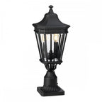 Cotswold Lane Outdoor Medium Pedestal Light In Black Finish FE-COTSLN3-M BK