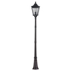 Cotswold Lane Outdoor Large Post Lantern In Black Finish FE-COTSLN5-L BK