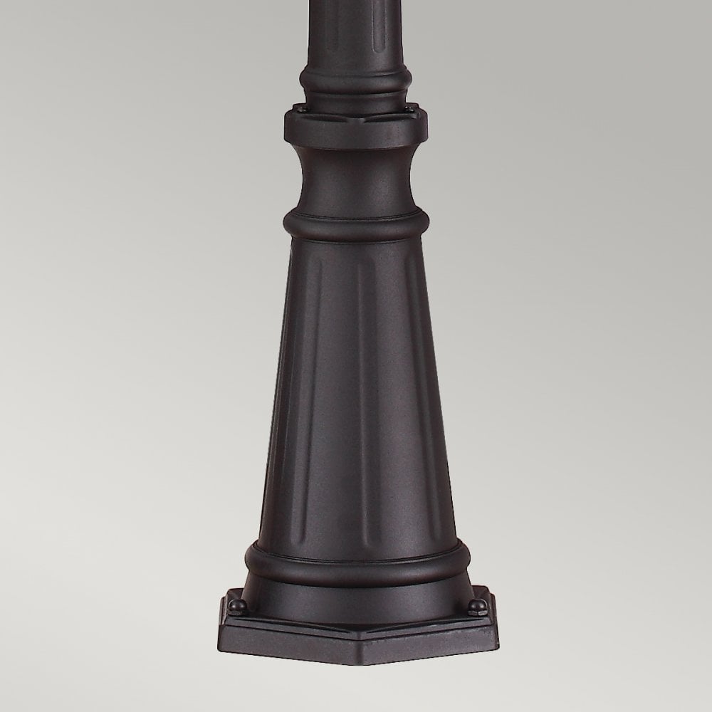 Cotswold Lane Outdoor Large Post Lantern In Black Finish FE-COTSLN5-L BK