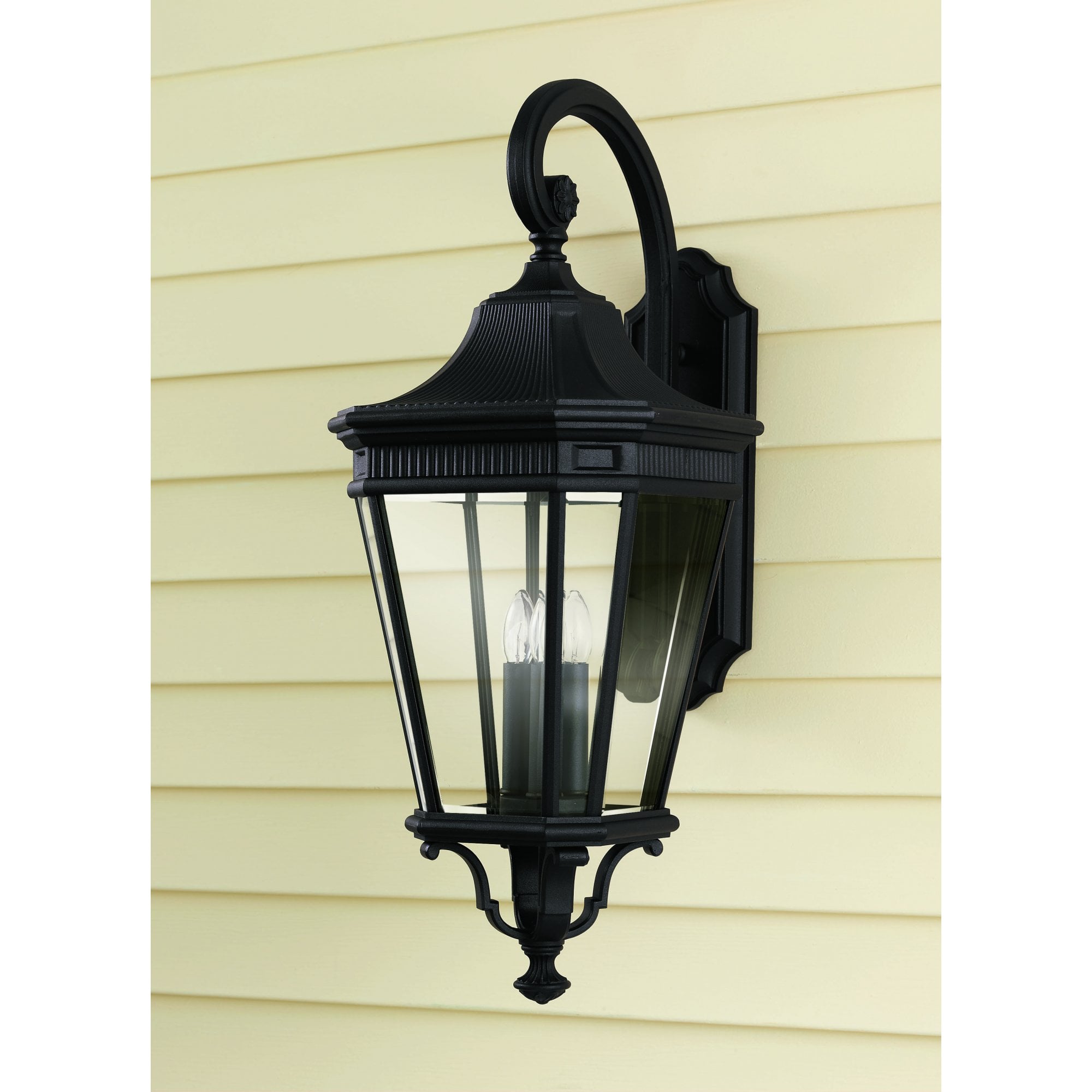 Cotswold Lane Outdoor Large Wall Light In Black Finish FE-COTSLN2-L BK
