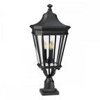 Cotswold Lane Outdoor Large Pedestal Light In Black Finish FE-COTSLN3-L BK