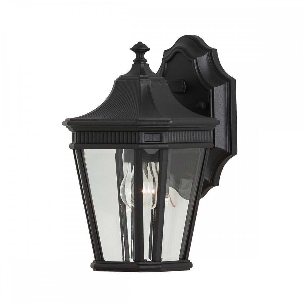 Cotswold Lane Outdoor Small Wall Lantern In Black Finish FE-COTSLN2-S BK