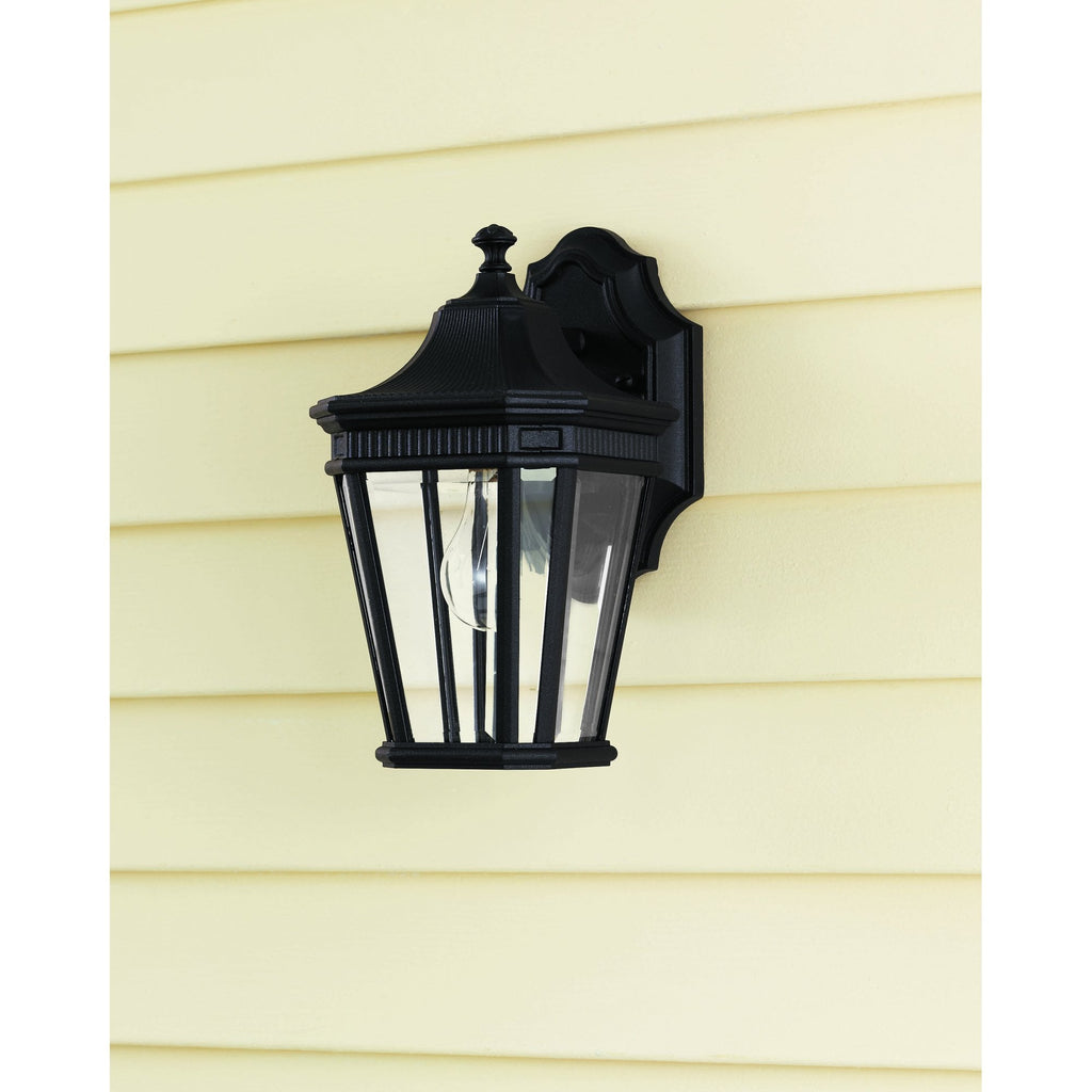 Cotswold Lane Outdoor Small Wall Lantern In Black Finish FE-COTSLN2-S BK