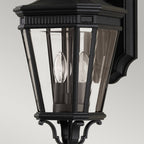 Cotswold Lane Outdoor Medium Wall Lantern In Black Finish FE-COTSLN2-M BK
