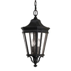 Cotswold Lane Outdoor Medium Chain Pendant Light In Black Finish FE-COTSLN8-M BK