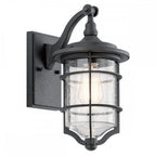 Royal Marine Small Outdoor Wall Lantern In Distressed Black Finish KL-ROYALMARINE2-S